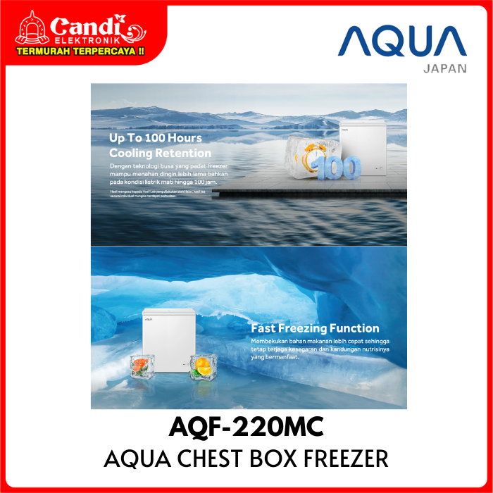 Aqua Refrigerator Box Freezer 